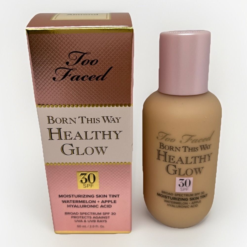TOO FACED ~ BORN THIS WAY HEALTHY GLOW SKIN TINT ~ Almond ~ 2 OZ